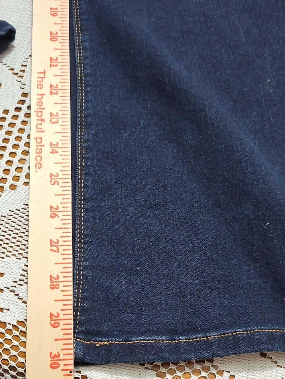 1822 Denim Women's Dark Indigo Wide-Leg Jeans Size 8 - Picture 5 of 10
